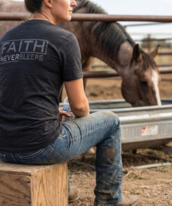 2 Corinthians 5:7 | UNSHAKEN | V-neck | Faith Never Sleeps