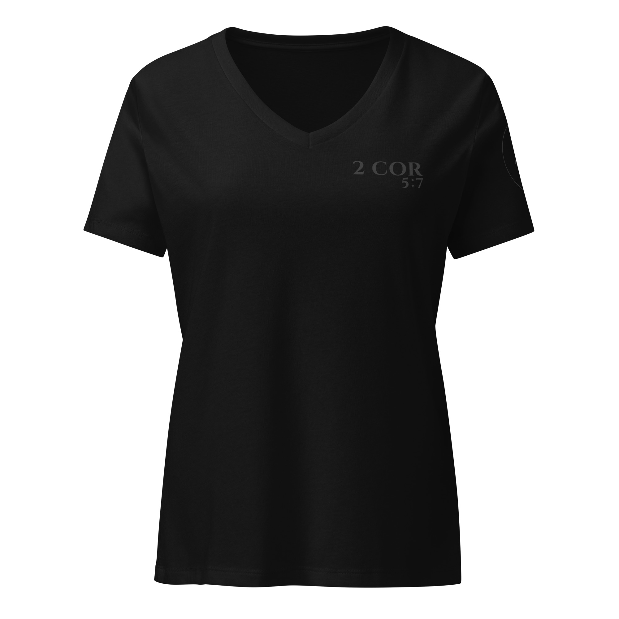 2 Corinthians 5:7 | UNSHAKEN | V-neck | Faith Never Sleeps - Image 6