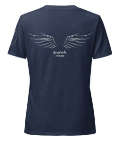 Heather Navy Isaiah 40:31 Christian t-shirt