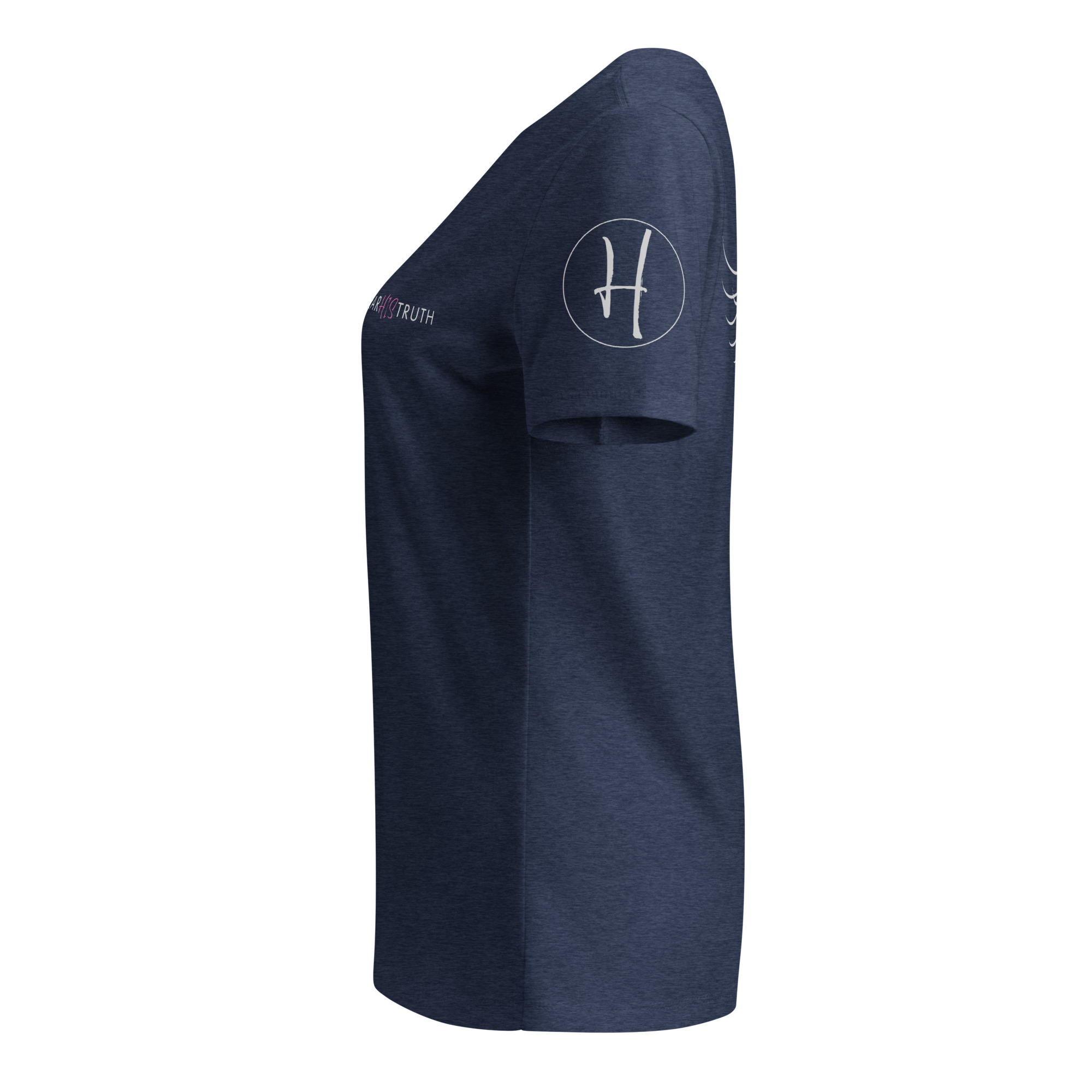 Heather Navy Isaiah 40:31 Christian t-shirt