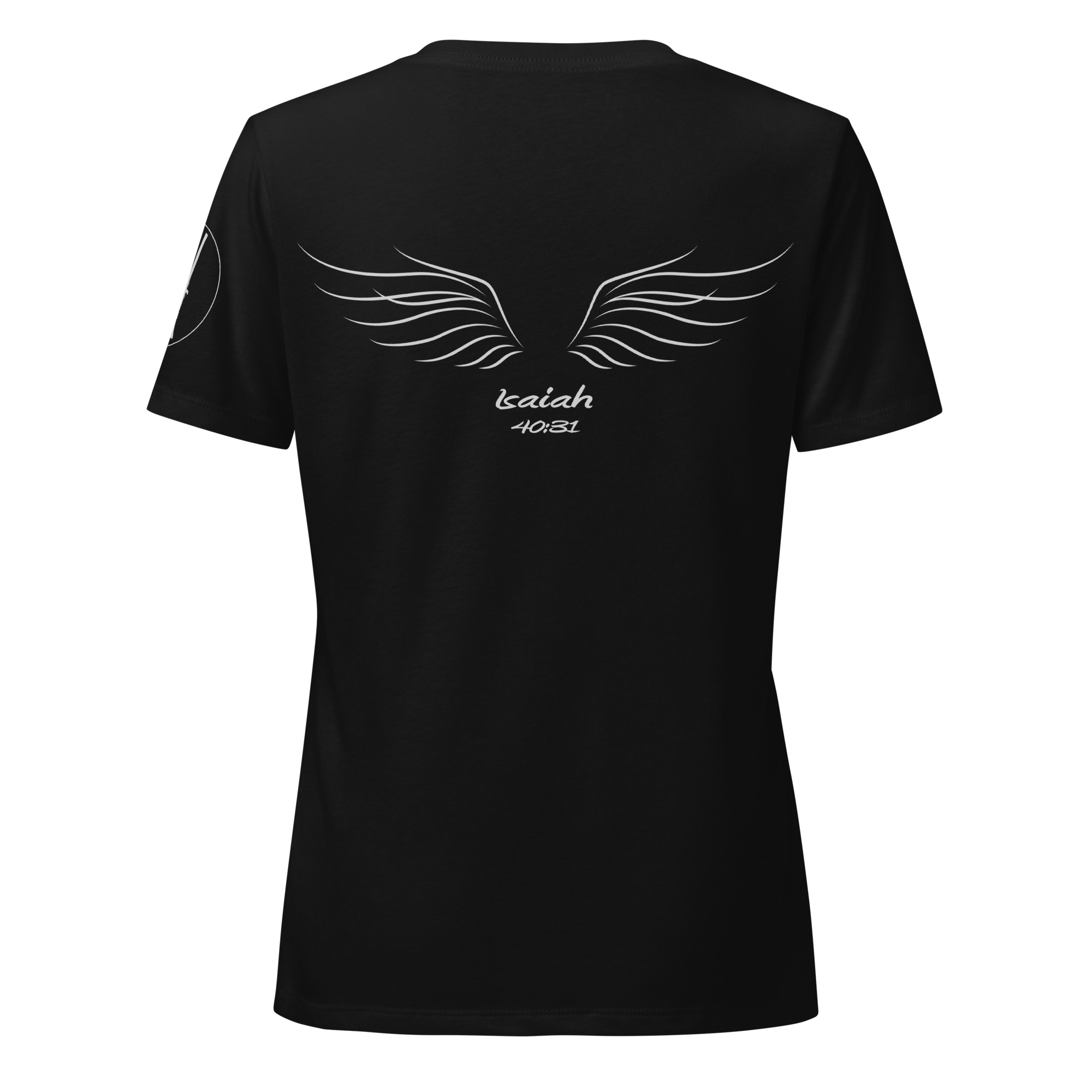 Black Isaiah 40:31 Christian t-shirt