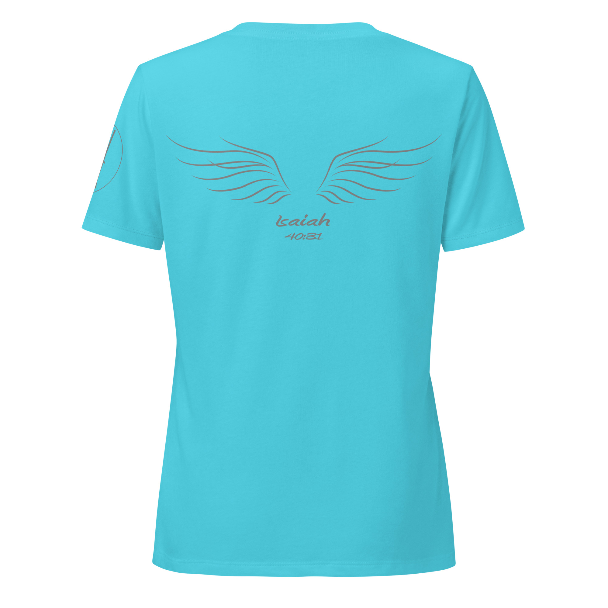 Turquoise Isaiah 40:31 Christian t-shirt