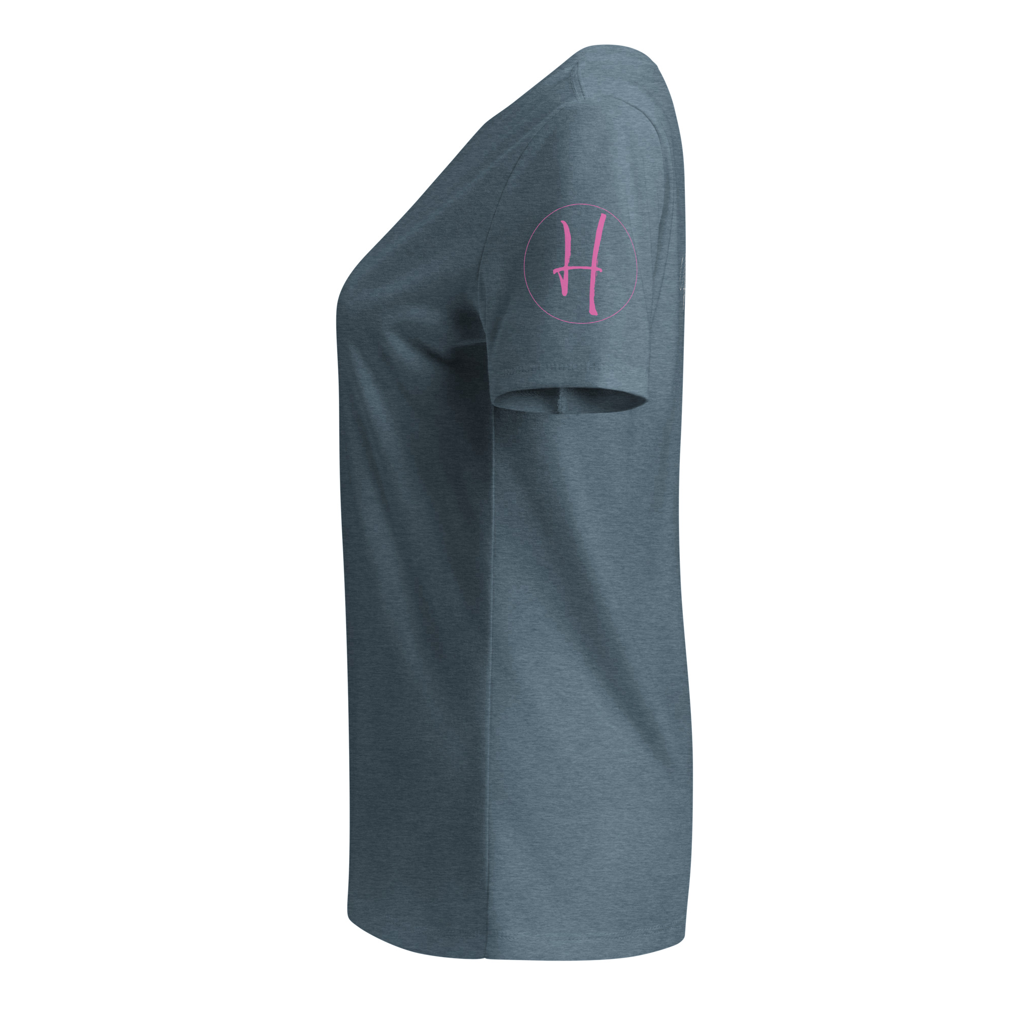 Psalm 118:6 | Virtue | V-neck | Pink - Image 10