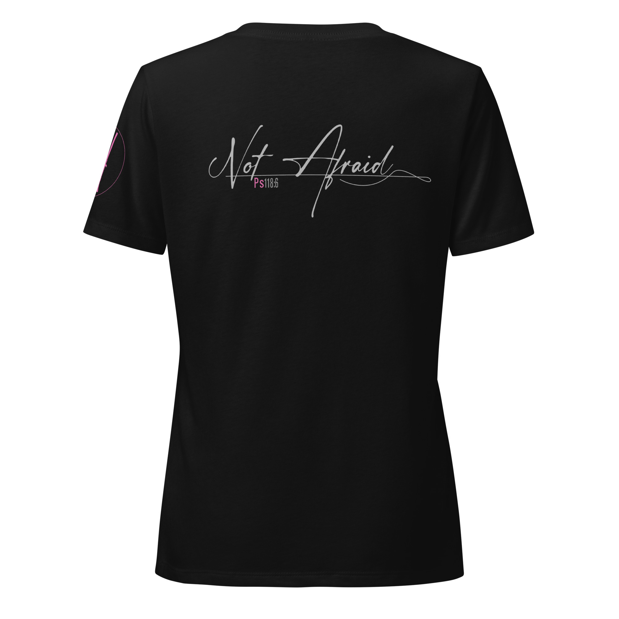 Psalm 118:6 | Virtue | V-neck | Pink - Image 12