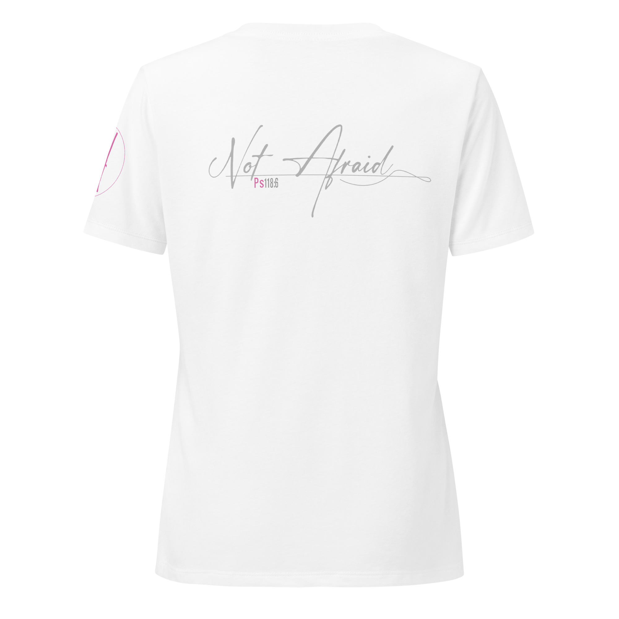 Psalm 118:6 | Virtue | V-neck | Pink - Image 15