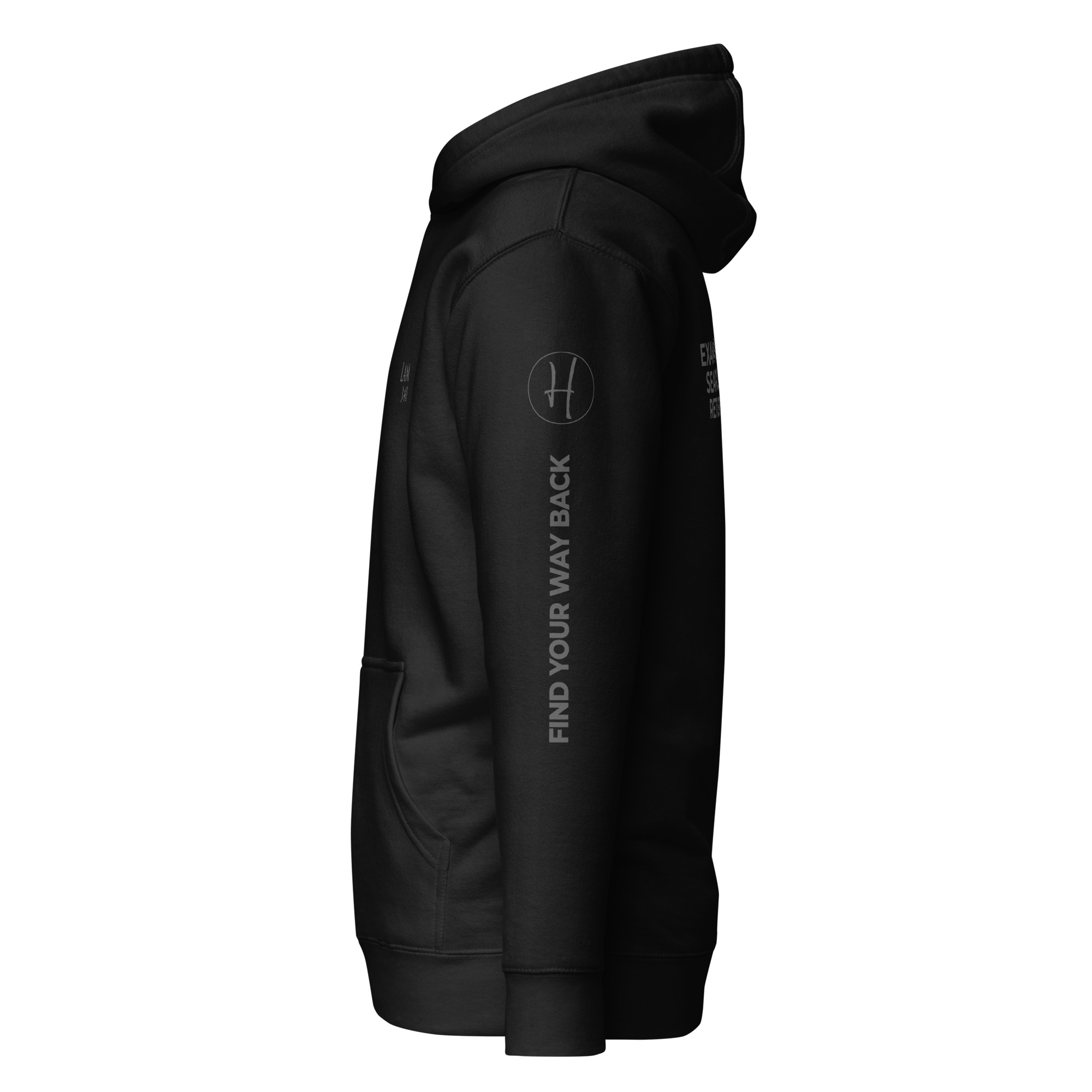 Lamentations 3:40 | Blackout Hoodie | Examine, Search, Return - Image 4