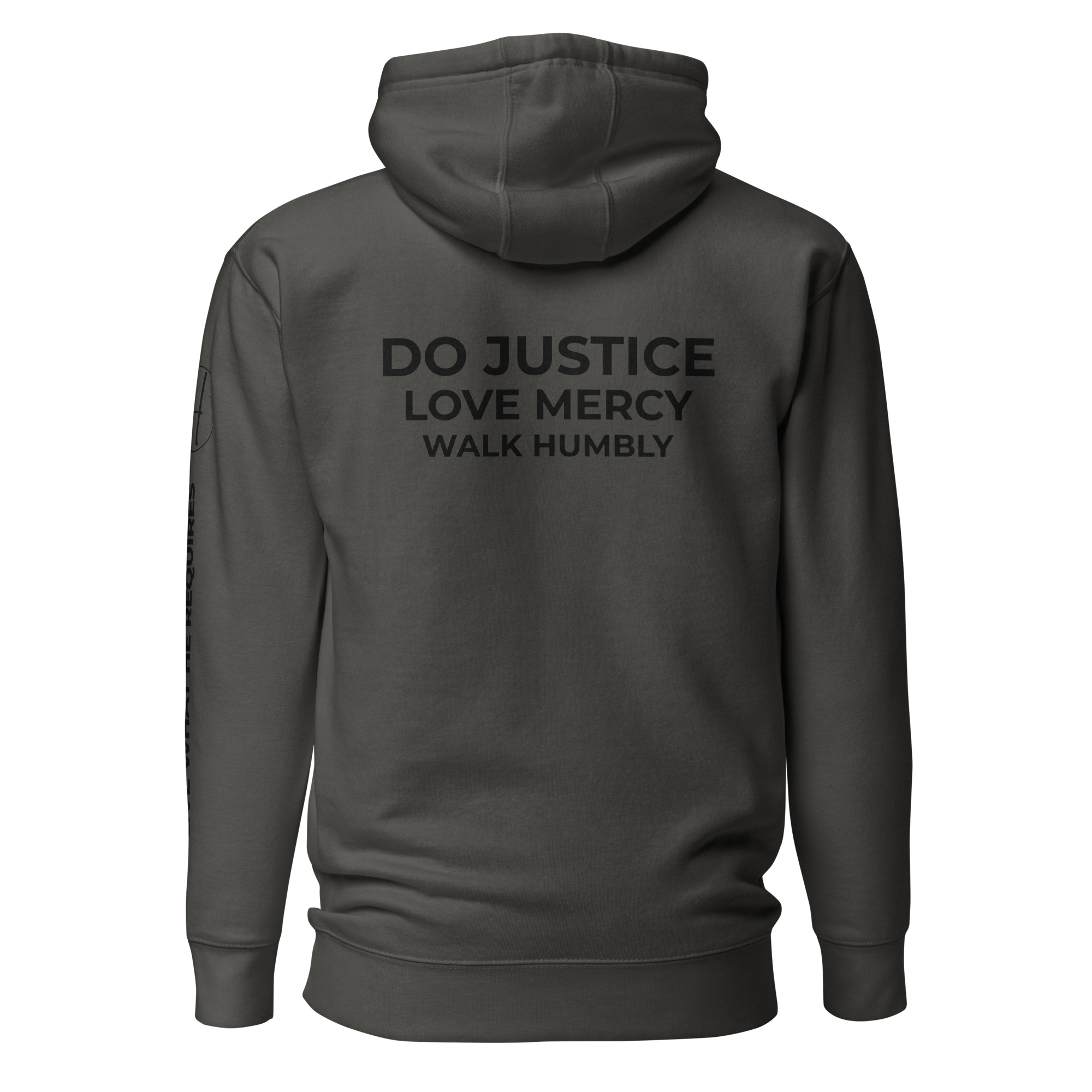 Micah 6:8 | Blackout Hoodie | Justice, Mercy, Humility - Image 6