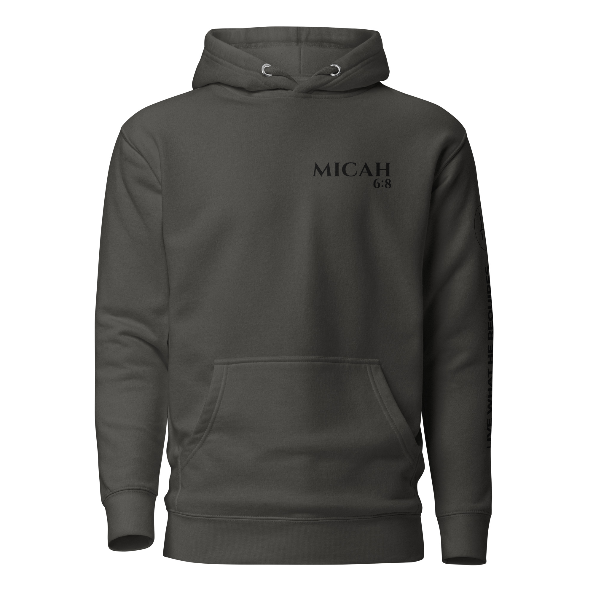 Micah 6:8 | Blackout Hoodie | Justice, Mercy, Humility - Image 5